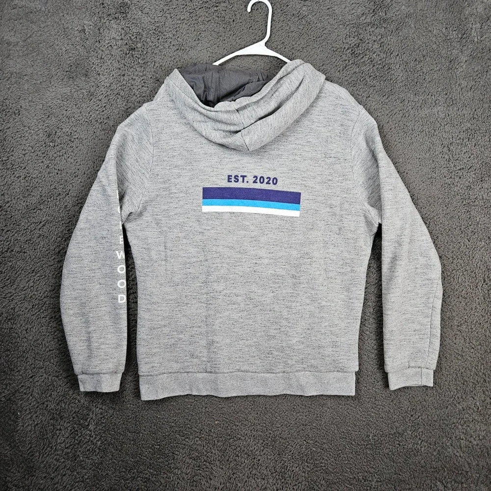 Marine‎ Layer SoFi Stadium Inglewood Full Zip Hoodie Gray Mens Large